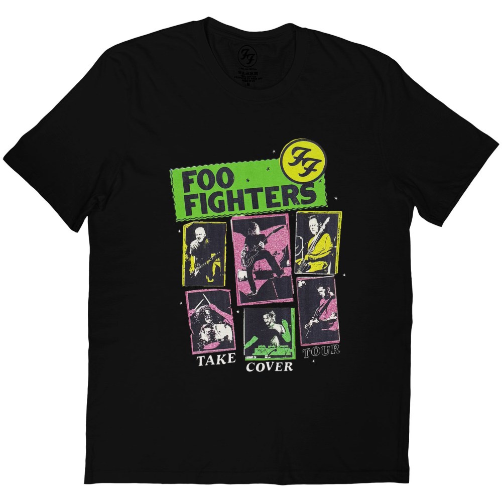 Foo Fighters - Take Cover Tour Heren Tshirt - Zwart
